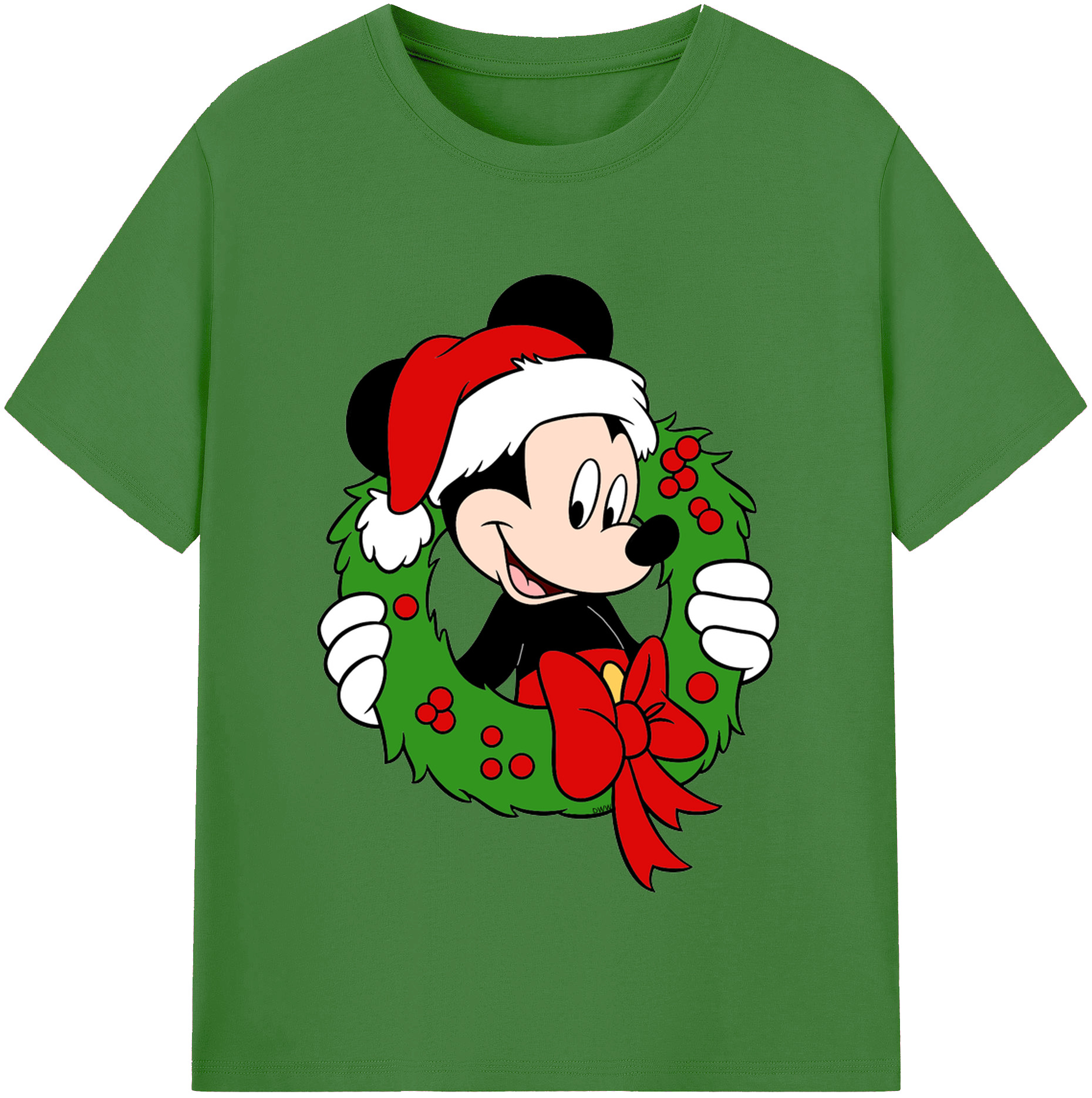 （画像用） ミッキーマウス Mickey Mouse レディースカジュアルプリントTシャツ（綿100％）
